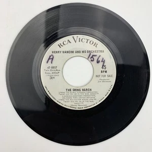 Henry Mancini In The Arms of Love / Swing March Promo Record 45 RPM Vinyl - Picture 1 of 2