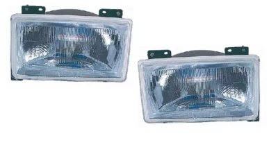 SET 2 FARO FANALE PROIETTORE ANTERIORE PER FIAT DUCATO TALENTO 84 93 ASIMMETRICO - Immagine 1 di 4