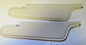 Fits 70 71 Cuda Challenger Convertible White Sunvisors Sun Visors 1970 1971 NEW - Foto 1 di 1