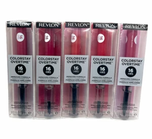 Revlon Colorstay Overtime Longwear Lipcolor (0.07oz/2mL) NEW; YOU PICK! - Picture 1 of 37
