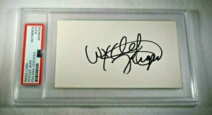 WYCLEF JEAN Firmado 3x5 Index Card-Rapper-THE FUGEES-PSA Encapsulado - Imagen 1 de 4
