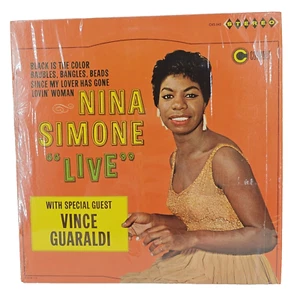 NINA SIMONE LIVE With Vince Guaraldi LP CXS-242 RECORD Album Jazz Coronet VTG - Picture 1 of 9