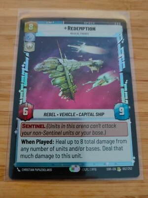 Redemption Medical Frigate 052 Star Wars Unlimited Spark of Rebellion - Image 1 of 2