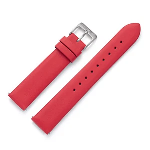 18 mm Uhrenarmband Leder Rot SI - Picture 1 of 4