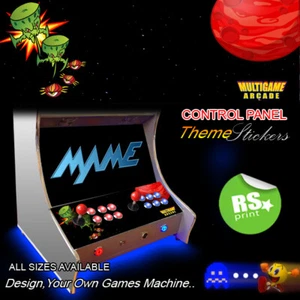 Multigame Arcade Control Panel Artwork Stickers Graphics Stickers vinyl - Picture 1 of 1