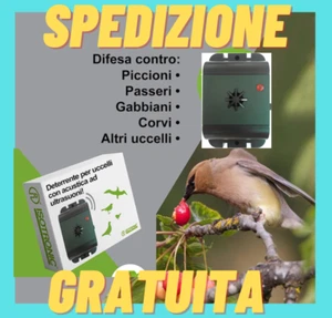 Repellente Ultrasuoni per Uccelli Deterrente Dispositivi per Scacciare Piccioni - Foto 1 di 12