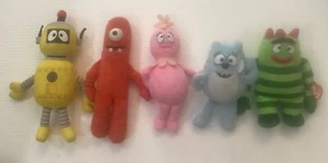 Ty Yo Gabba Gabba Beanies Full Set of 5: PLEX, MUNO, BROBEE, FOOFA, TOODEE - Picture 1 of 4