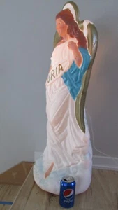 Vtg TPI Heavenly Gloria Nativity Angel 34" Tall Light Blow Mold Yard Decoration - Picture 1 of 5