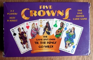 Gioco di carte stile rummy "Cinque Crowns" cinque suite 1997 usato in ottime condizioni 2-7 giocatori età 8+ - Foto 1 di 5