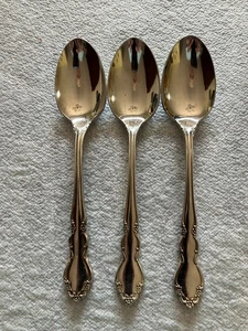 Set Of 3 DOVER Oneida Cube Mark Glossy Stainless Flatware 6" - Picture 1 of 5