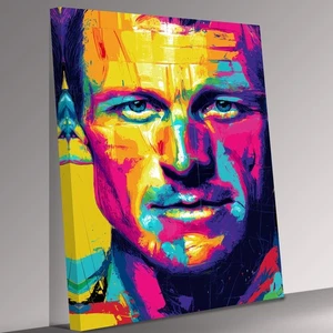 Impresión en lienzo moderno abstracto icono de Lance Armstrong arte de pared cuadro decoración del hogar - Imagen 1 de 7