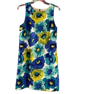 Loft ärmelloses Kleid Blumenmuster Größe 6 Retro Vibes - Bild 1 von 6
