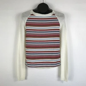 THML Striped Long Sleeve Sweater Women's XS Crew Neck Pullover Casual Winter - Picture 1 of 11