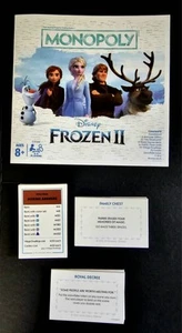 Hasbro Monopoly: Disney Frozen 2 Edition Ersatzspiel Kartenset & Regelbuch - Bild 1 von 5