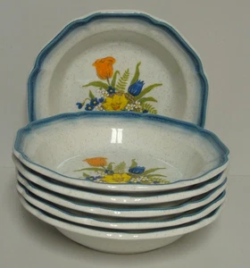 Mikasa GARDEN TREASURES Suppenschalen mit Rand SOLD IN SET OF SIX - Bild 1 von 4