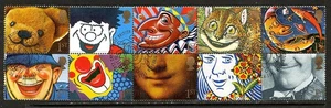 GB - 1991 - Greetings Smiles - Set as Block of 10 - Very Fine Used - Picture 1 of 1