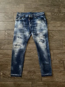 DSQUARED2 Distressed Size 50-34/36” Inch Jeans - Picture 1 of 3