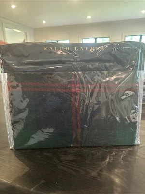 Ralph Lauren Home Langport Green multi plaid Throw Blanket - 54 X 72-retail $495 - Image 1 of 4
