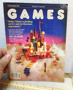 Vintage Spiele Magazin, gefüllt mit Spielen & Puzzles, gebraucht, November 1984 - Bild 1 von 4