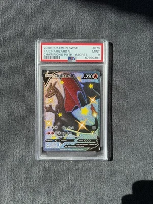 Charizard V 79/73 Secret - Pokemon Champion's Path PSA 9 Graded - Image 1 of 2
