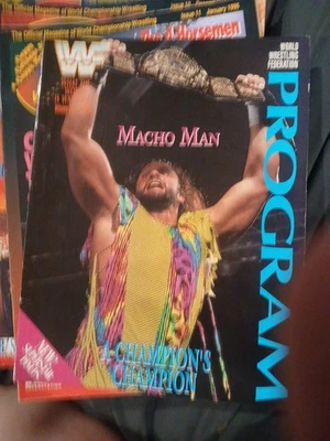 WWF Program Volume 202 Champion's Champion Macho Man Randy Savage Great Shape! - Image 1 of 2