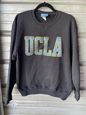Suéter Vintage UCLA Dorado Estándar Bordado Negro Talla Mediana EE. UU. Foto 1 de 4