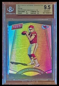 POP 2 BGS 9.5 RC Patrick Mahomes 2017 National VIP Silver Prizm Rookie True SSP - Picture 1 of 3
