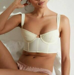 Urban Outfitters Out From Under Gina Corset Bra Top Beige Off white Size M