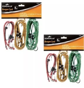 12 Stck. Gummiseil Gurt Schwerlast Plane Bungie Elastisch Festzurren Set 12" 24" 36" - Bild 1 von 2