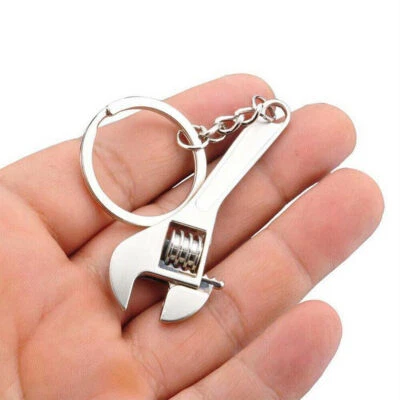 Men Creative Car Keychain Metal Key Chain Keyfob Keyring Mini Wrench Model Gift - Image 1 of 4