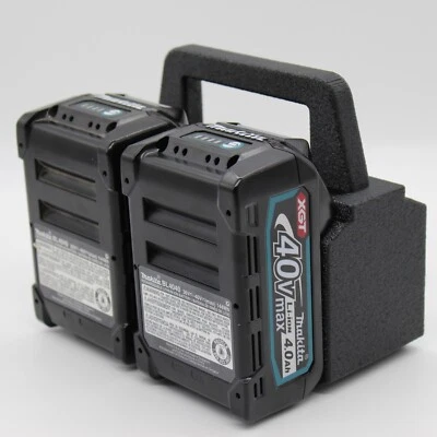 Carrito de batería Makita 40V 4 ranuras estuche de transporte soporte de batería Foto 1 de 4