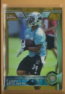 Refractores Cameron Artis-Payne 2015 radiocontrol Topps cromo dorado #167 serie #'d/50 - Imagen 1 de 2
