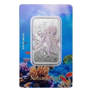 2025 Niue 1 oz Silver Nature's Grip Giant Octopus $2 Bar in Assay - Picture 1 of 4
