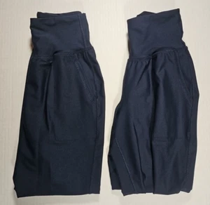 2 paia jogger donna blu navy old navy active powersoft vita alta go dry taglia XS - Foto 1 di 7