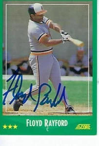 FLOYD RAYFORD SIGNED 1988 SCORE #359 - BALTIMORE ORIOLES - Picture 1 of 1