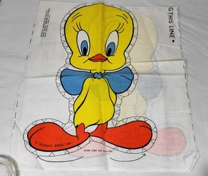 Tweety Bird Fabric Panel Doll or Pillow 1970's - Picture 1 of 4