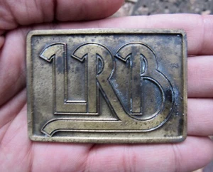 Vtg LITTLE RIVER BAND Belt Buckle LRB Cool Change ROCK Album ART Music RARE VG+ - Picture 1 of 4