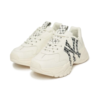 美国职棒大联盟 Bigball Chunky Mono LT 纽约洋基队运动鞋 3ASHCM01N-50WHS — 第 1/4 张图片