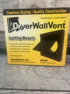 DryerWallVent 4 in. Powder Coated Steel Brown Dryer Vent DWV4B - Picture 1 of 4