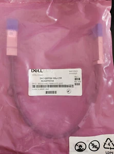 New Genuine Dell EMC QSFP28 100G Direct Attach Copper Cable Assembly 0.5M 035KG - Picture 1 of 1