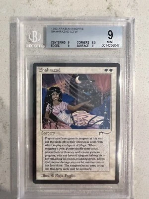 MTG Arabian Nights Shahrazad BGS Graded 9 Mint NM Unplayed Mtg Not PSA - Image 1 of 2