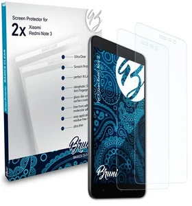 Bruni 2x Lámina Protectora para Xiaomi Redmi Note 3 Película Protectora - Picture 1 of 4