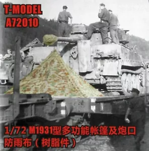 T-MODEL A72010 1/72 German Zeltbahn M1931 Copertura Tela Quarto Rifugio & Barile - Foto 1 di 7