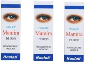 Haslab Mamira Eye Drops for conjunctivitis, blurred vision etc  Pack of 3 (10ml) - Picture 1 of 2