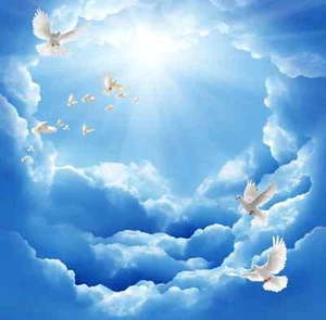 3D Beauty Ceiling 9986 WallPaper Murals Wall Print Decal Deco AJ WALLPAPER GB - Picture 1 of 7
