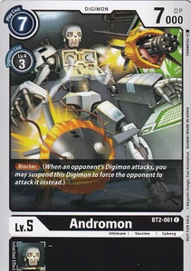 Andromon - BT2-061 C - Pre-Release Promo Common Digimon TCG Card - Black - Picture 1 of 1