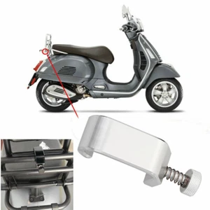 Gancho universal plateado de aluminio para marco de bolsa de equipaje para GTS LX LXV 50 125 250 - Imagen 1 de 8