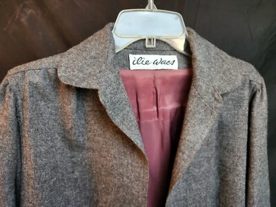 Raro diseño Ilie Wacs para Lillie Rubin - Traje falda de lana vintage talla 10 2 piezas Foto 1 de 4