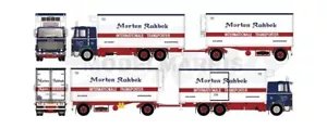 TEKNO 85606 Morten Rahbek Scania 141 reefer trailer 1/50 - Foto 1 di 1