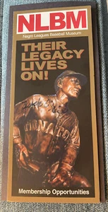 SIGNED Buck O'Neil KC Monarchs AUTOGRAPH Negro League Museum Pamphlet HOF - Picture 1 of 4